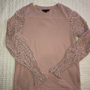 Banana Republic Pink Petal Long Sleeve Shirt